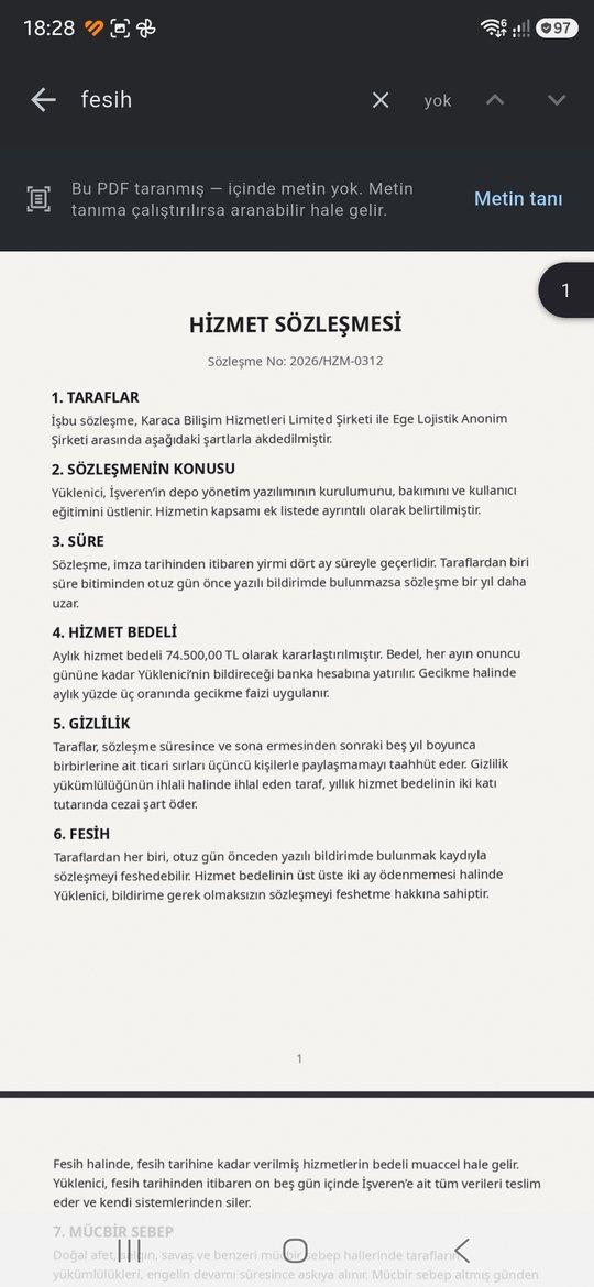 Taranmış PDF uyarısı